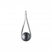 Pandantiv perla naturala neagra argint DiAmanti SK20222P-B-G